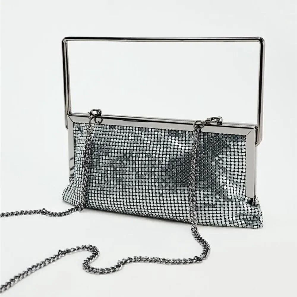 ZARA METAL MESH CROSSBODY BAG - Picture 3 of 6